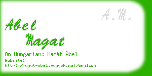 abel magat business card