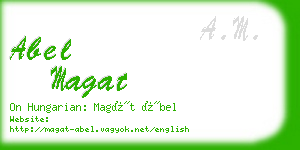 abel magat business card